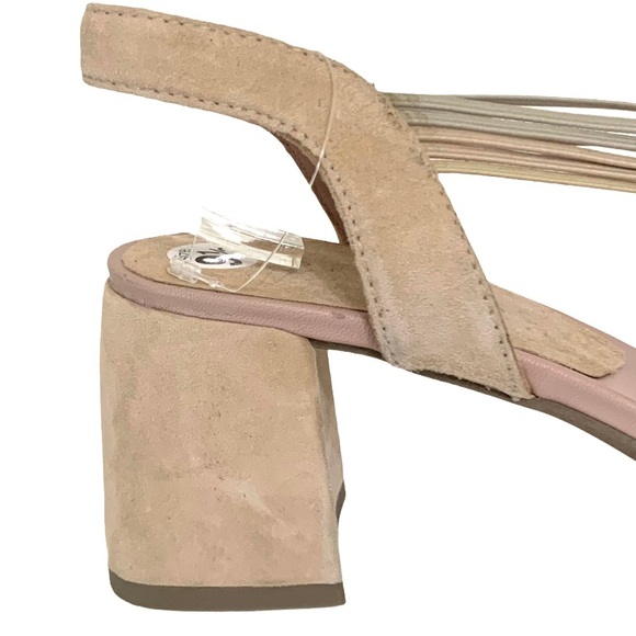 Hispanitas Sandals Chunky Block Heel Strappy Blush - Picture 8 of 12
